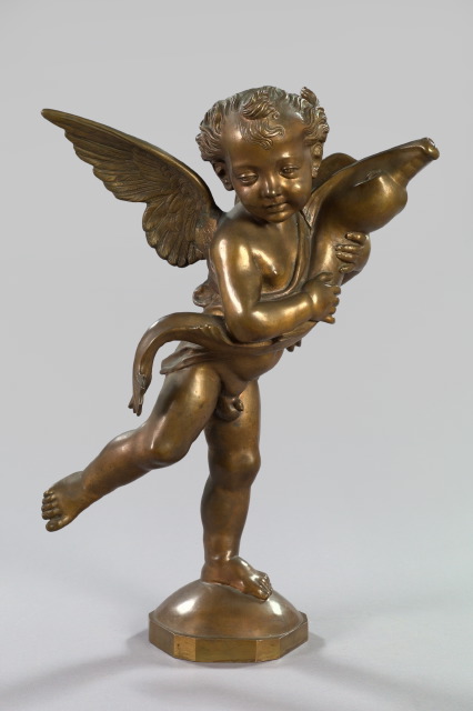Large Italian Dark Gold-Patinated