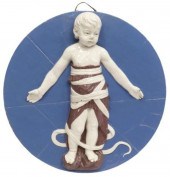 LARGE ITALIAN DELLA ROBBIA STY