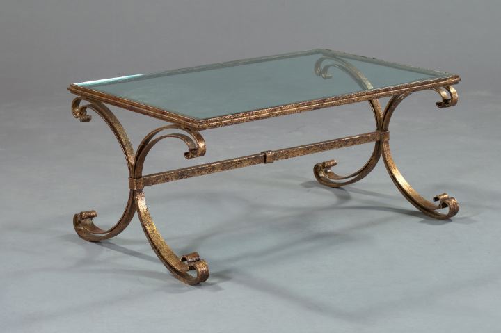 Large Italian Gilded Wrought-Iron