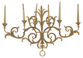 LARGE ITALIAN GILT IRON SCROLL