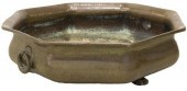LARGE ITALIAN HAMMERED BRASS B