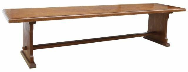 LARGE ITALIAN MAHOGANY TRESTLE