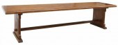 LARGE ITALIAN MAHOGANY TRESTLE