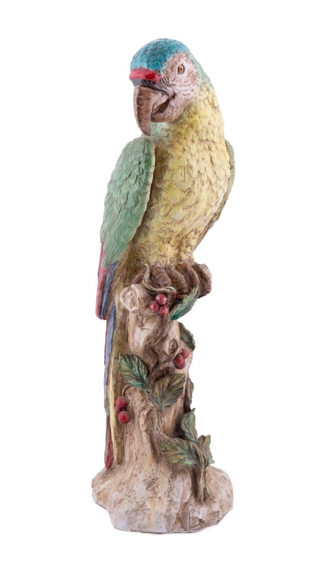 LARGE ITALIAN MAJOLICA GLAZED