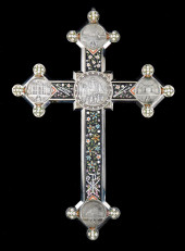 LARGE ITALIAN MICRO MOSAIC CRO