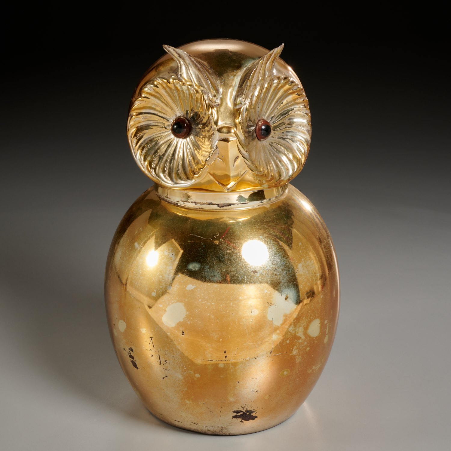 LARGE ITALIAN MODERN OWL HUMIDOR c.