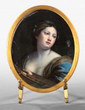 Large Italian Oval Portrait Mi