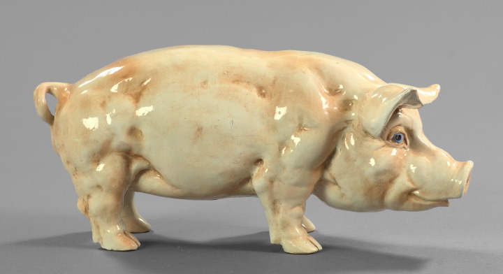 Large Italian Polychromed Pottery