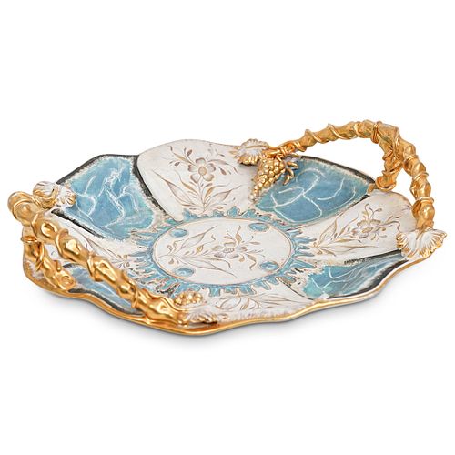 LARGE ITALIAN PORCELAIN HANDLED