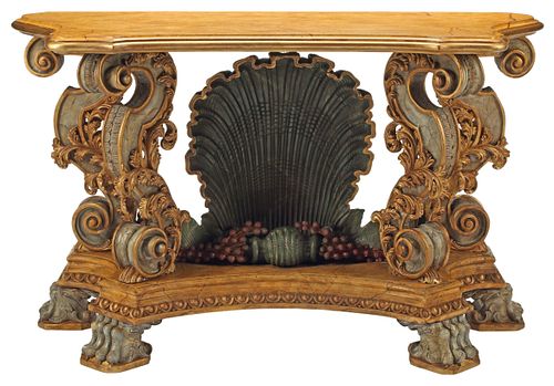 LARGE ITALIAN ROCOCO STYLE CARVED