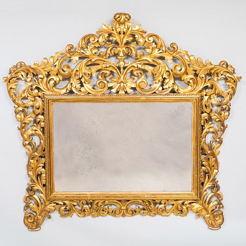 LARGE ITALIAN ROCOCO STYLE GILTWOOD