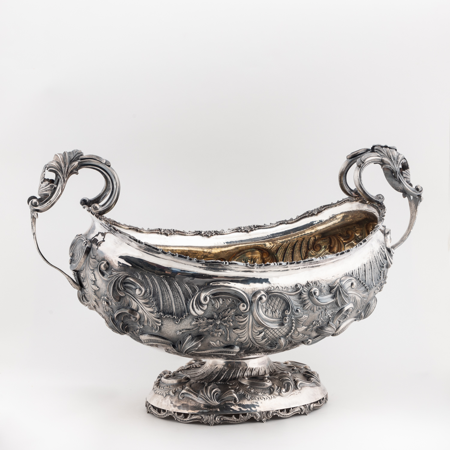 LARGE ITALIAN STERLING REPOUSSE
