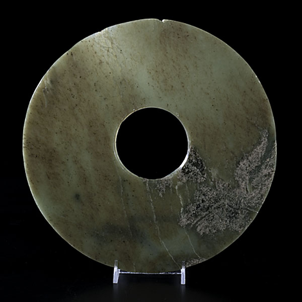 Large Jade Bi Chinese.  A