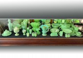 LARGE JADEITE FIRE KING & ART