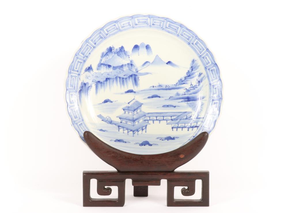 LARGE JAPANESE ARITA PORCELAIN BLUE
