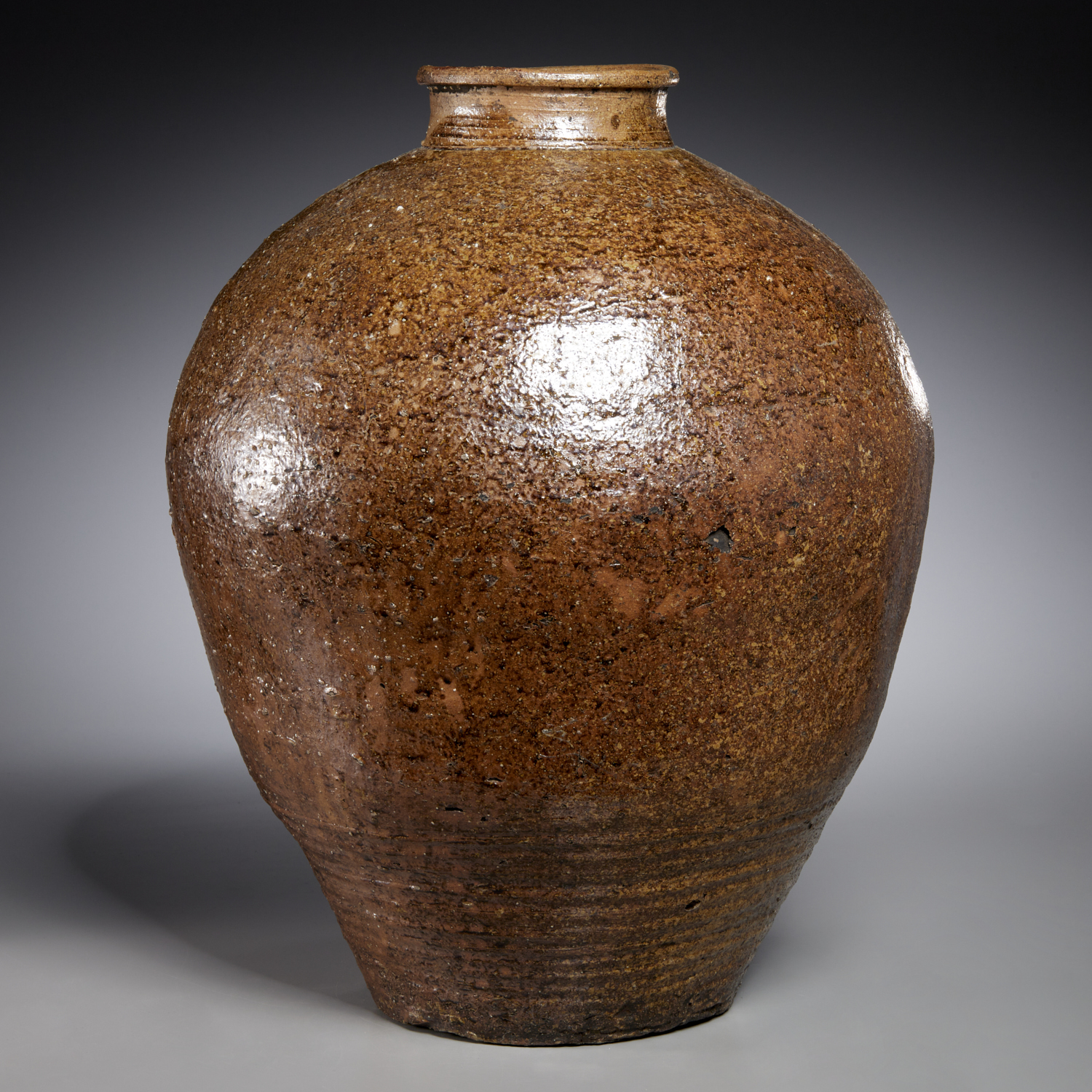 LARGE JAPANESE BIZEN WARE WATER JAR