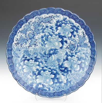 Large Japanese Blue and White