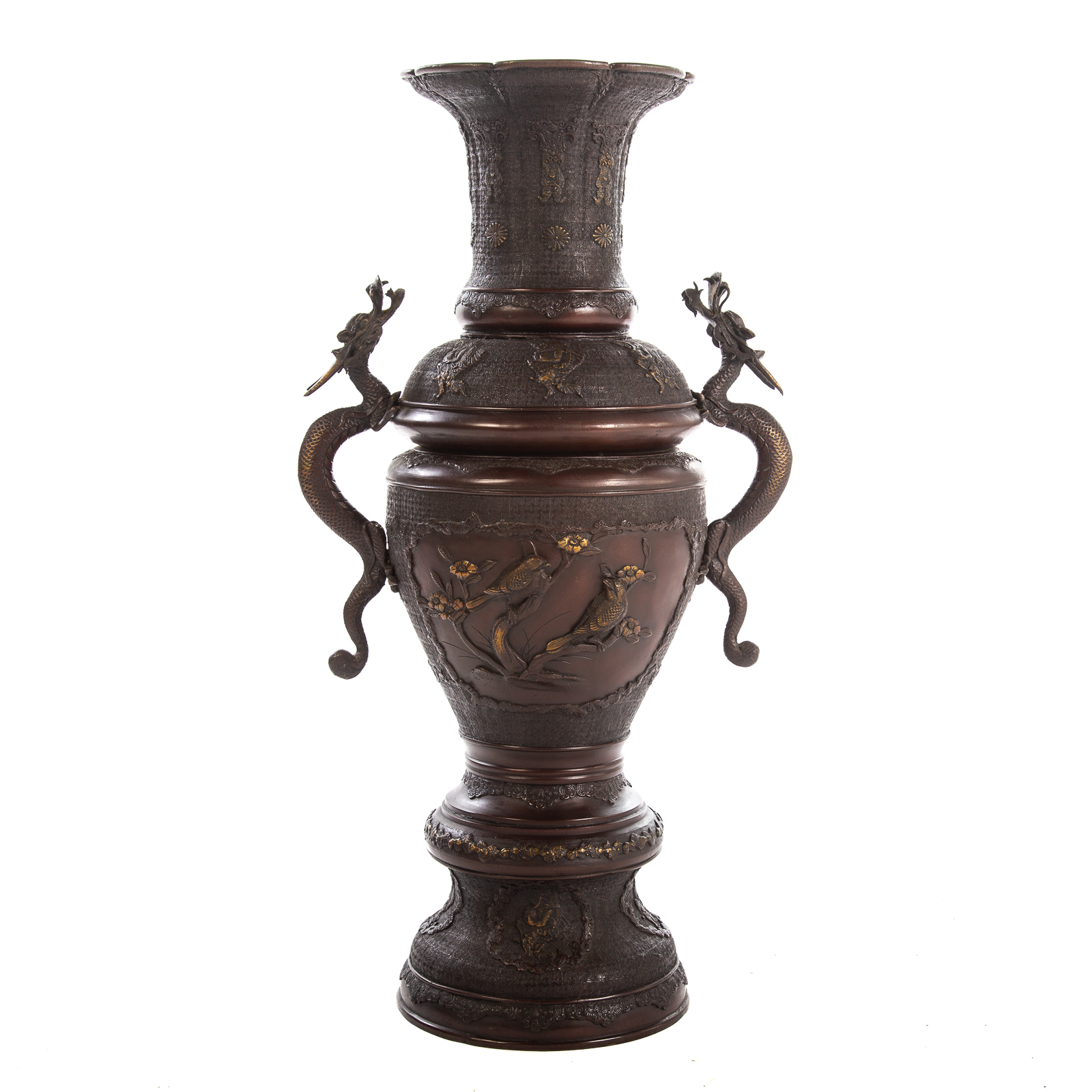 LARGE JAPANESE BRONZE VASE