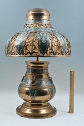 LARGE JAPANESE CHAMPLEVE DOME