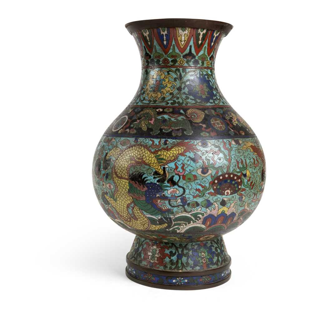 LARGE JAPANESE CLOISONNE 'DRAGON'