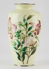 LARGE JAPANESE CLOISONNE VASE