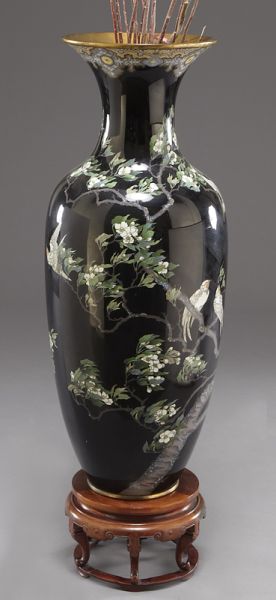 Large Japanese cloisonne
