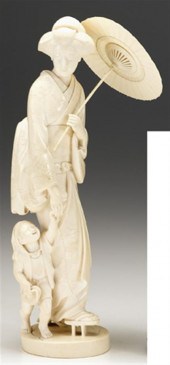 Large Japanese elephant ivory