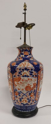 LARGE JAPANESE IMARI VASE AS A