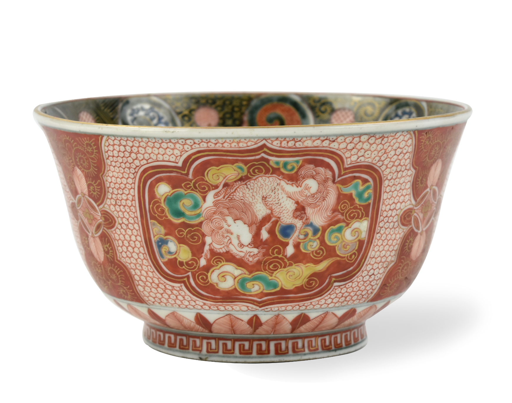 LARGE JAPANESE KUTANI BOWL, MEIJI