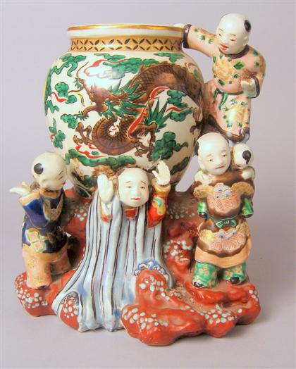 Large Japanese Kutani grouping   