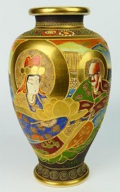 LARGE JAPANESE MORIAGE ENAMELE