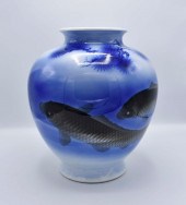 LARGE JAPANESE PORCELAIN VASEM