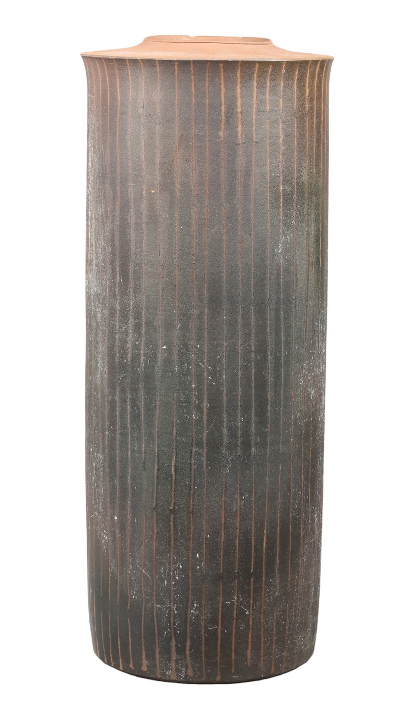 Large Japanese terracotta vase,