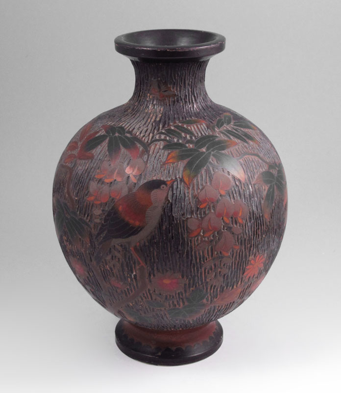 LARGE JAPANESE TOTAI CLOISONNE