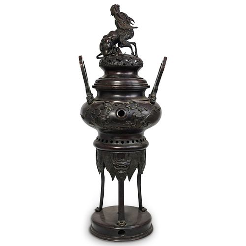 LARGE JAPANESE TRIPOD BRONZE