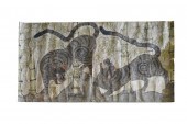 LARGE JAPNAESE PAINTED RICE PA