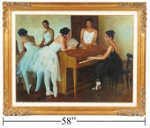 LARGE JIAN WU OIL PAINTING 'TH