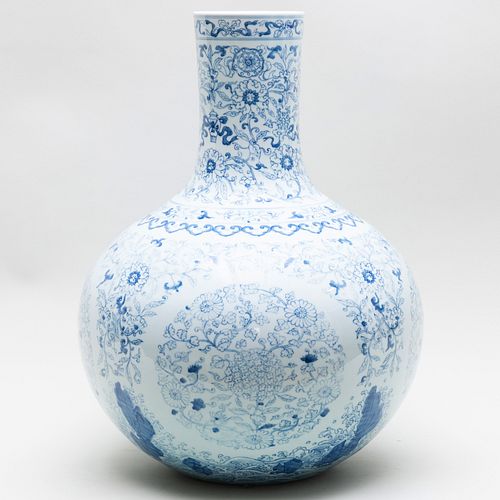 LARGE JINGDEZHEN PALE BLUE AND