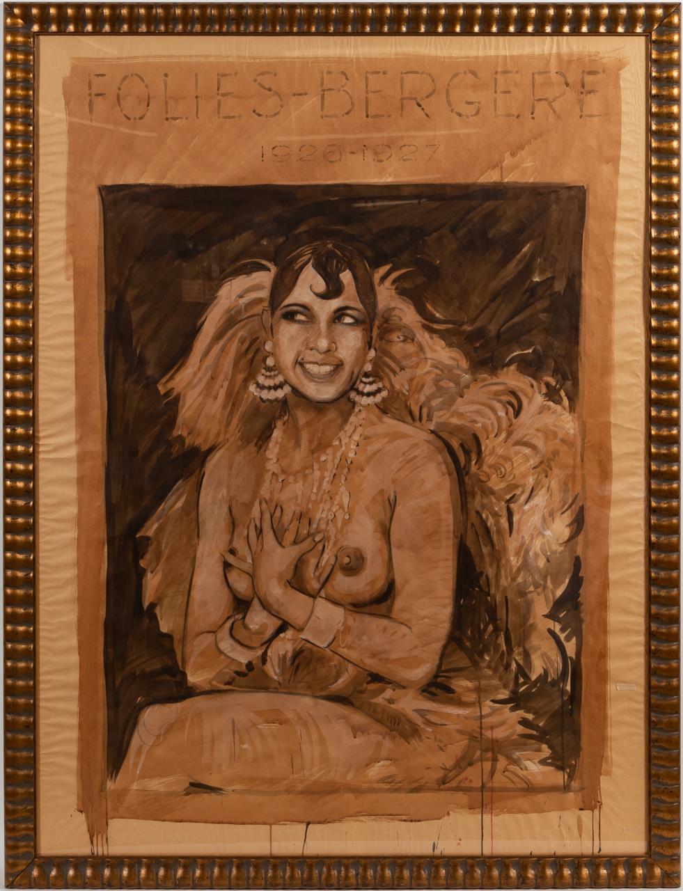 LARGE JOSEPHINE BAKER ART DECO
