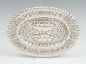LARGE JUDAIC STERLING CHALLAH