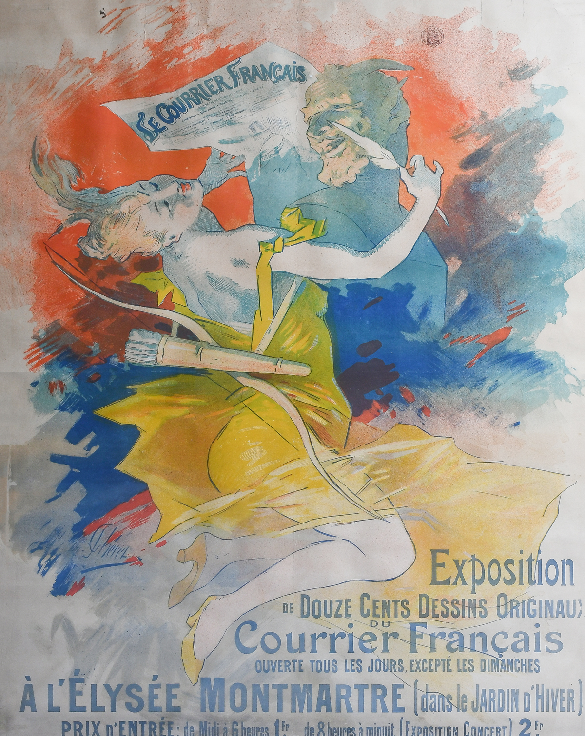 LARGE JULES CHERET POSTER FOR LE