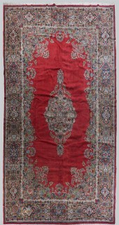LARGE KERMAN WOOL RUGLARGE KER
