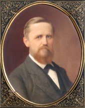 LARGE KPM PLAQUE OF HENRY WILL
