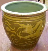 Large Kuang Hsu Ochre- and Rus