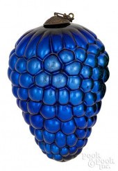 LARGE KUGEL BLUE GRAPE CHRISTM