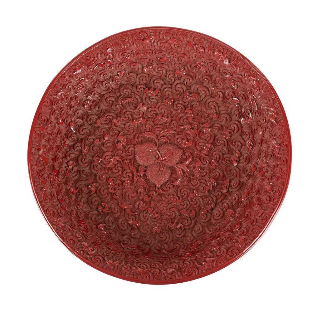 LARGE LACQUER-STYLE 'PEACHES AND
