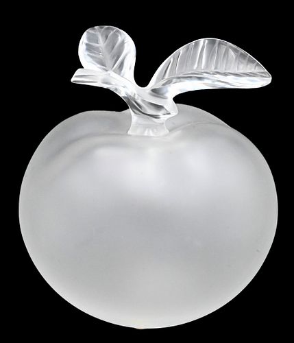 LARGE LALIQUE "APPLE" CRYSTAL