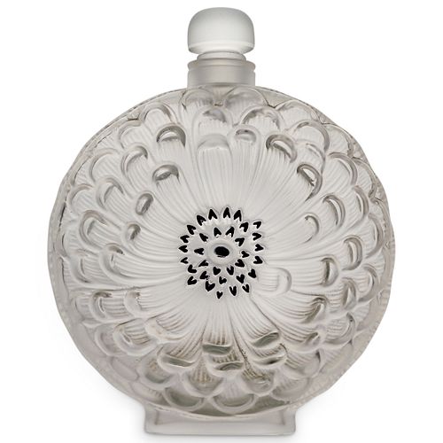 LARGE LALIQUE CRYSTAL DAHLIA