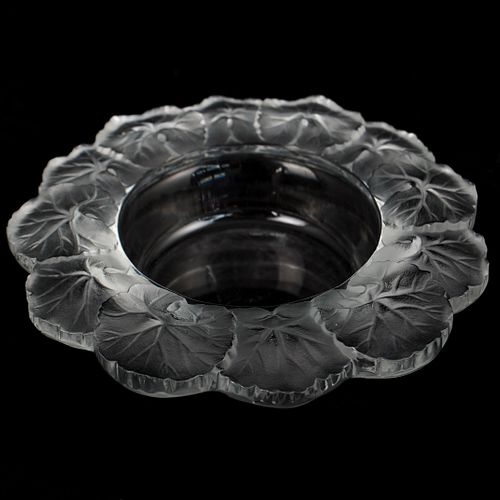 LARGE LALIQUE CRYSTAL "HONFLEUR"
