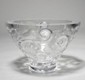 LARGE LALIQUE FOOTED BOWL, VER